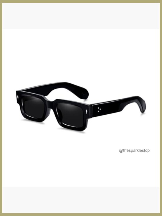 Square Frame Sunglasses for Women Men Trendy Chunky Rectangle Sun Glasses UV400 main image 7